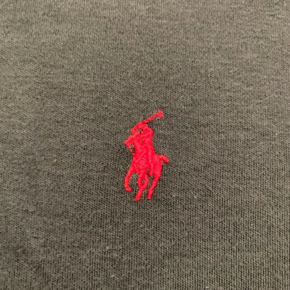 VTG Ralph Lauren Turtleneck Shirt Mens M 100% Cotton Red Pony Logo Hunter Green